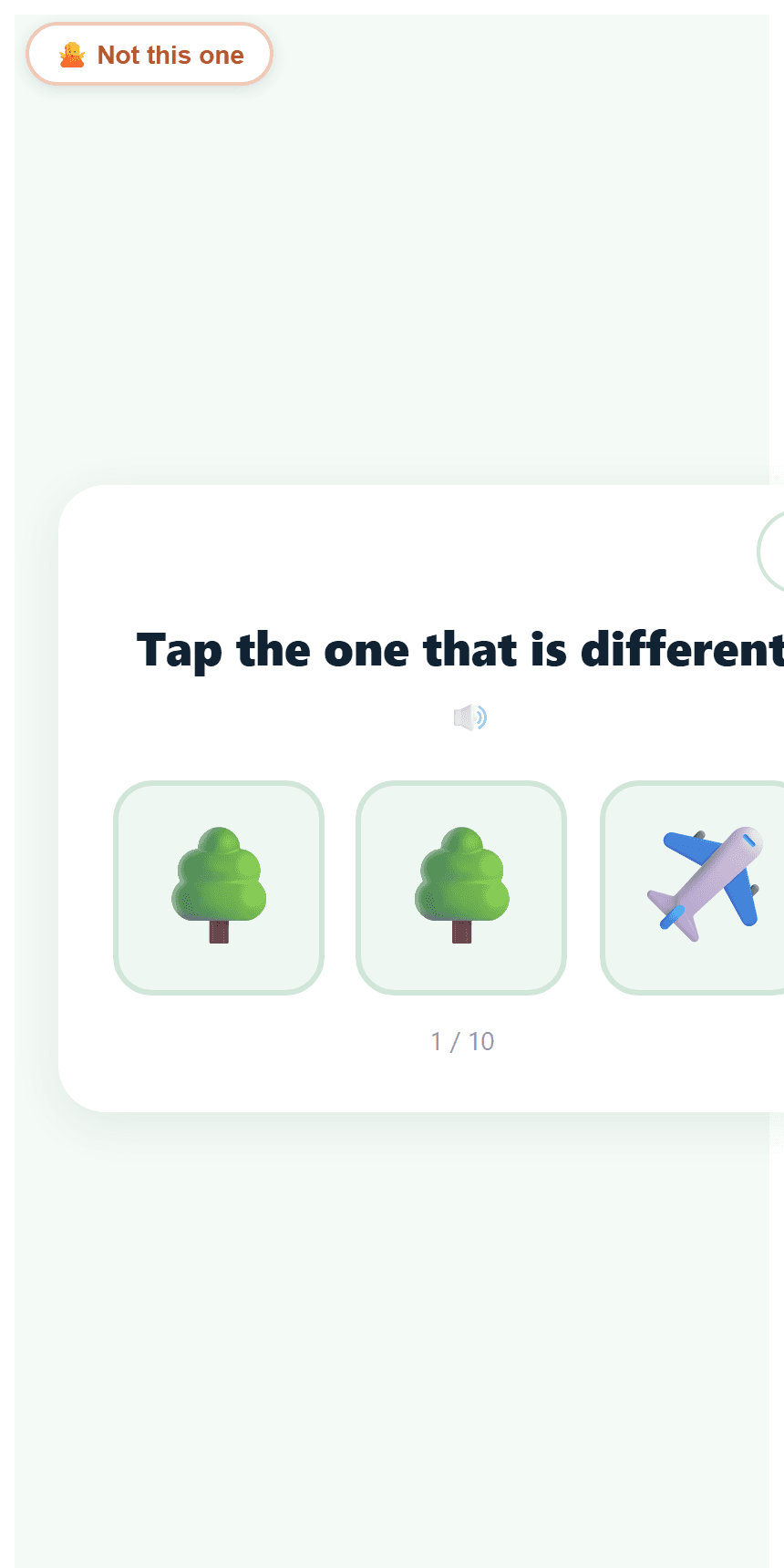 Which one is different? Matching, difference and pattern, before any words.